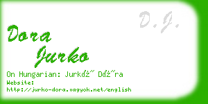 dora jurko business card